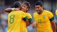 Hulk em destaque na vitória do Brasil