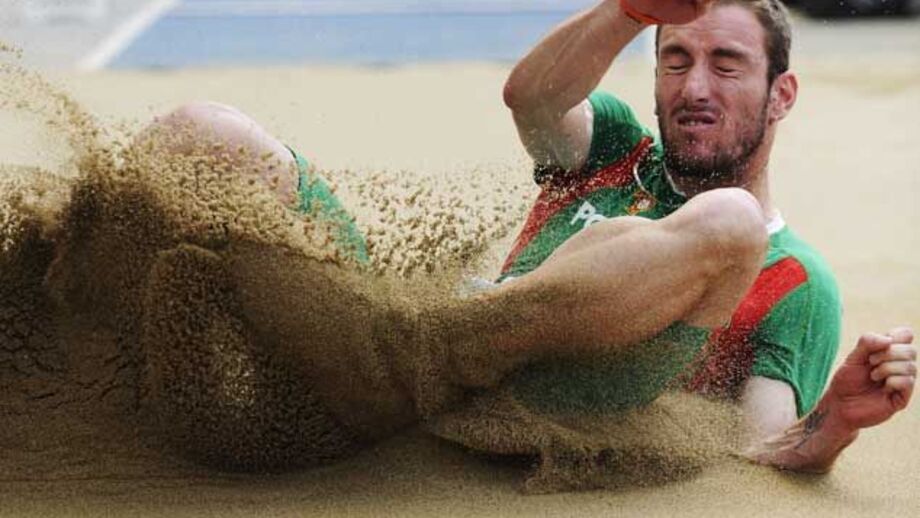 Marcos Chuva foi 7.º no salto em comprimento