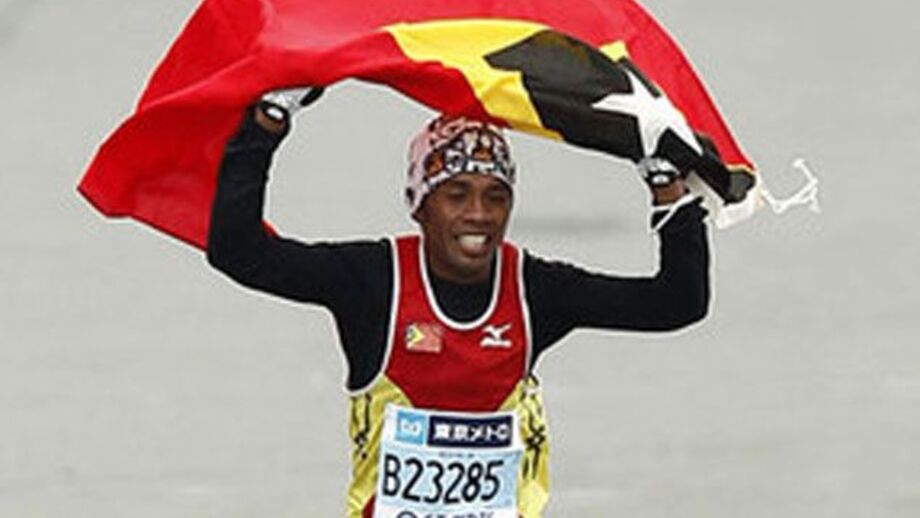 Timor-Leste representado por dois maratonistas