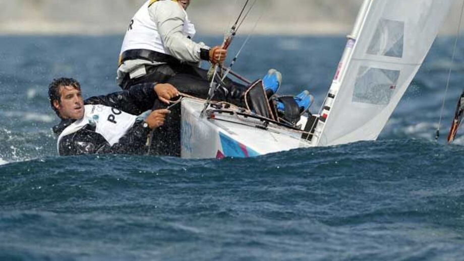 Portugueses em 9.º na quinta regata de Star