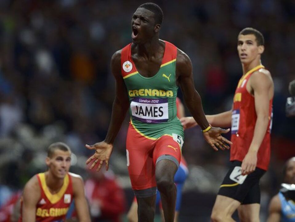 Atleta de Granada Kirani James conquista ouro nos 400 metros