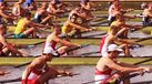 Alemães campeões em scull de oito com timoneiro