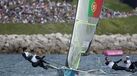 Dupla portuguesa de 49er termina dia na 8.ª posição