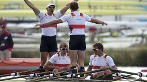 Alemães campeões de scull de quatro