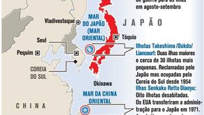 Disputa de ilhas do Japão agrava-se