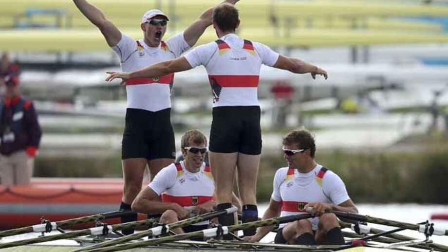 Alemães campeões de scull de quatro