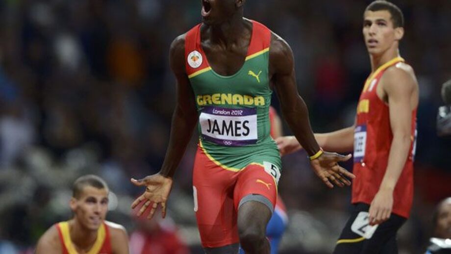 Atleta de Granada Kirani James conquista ouro nos 400 metros