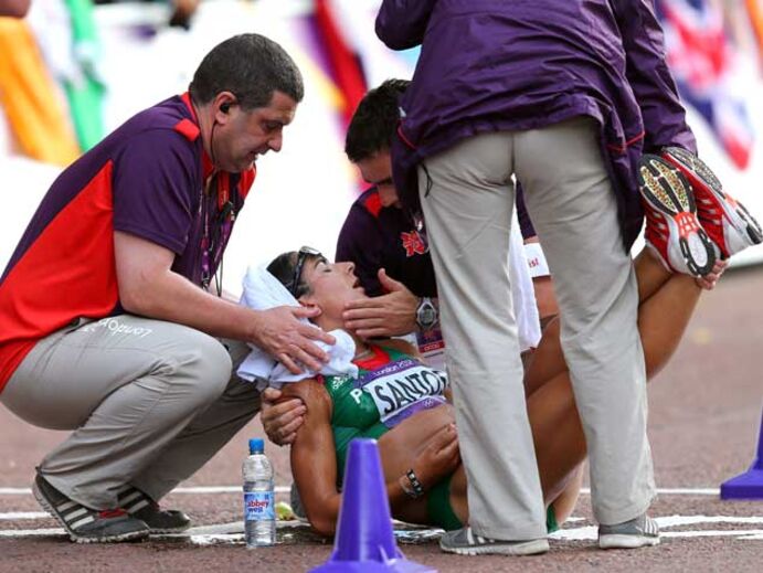 Vera Santos desmaiou no final do 20 km marcha