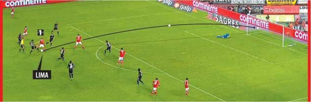 O golo de Lima frente à Académica