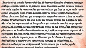 O que disse Aimar sobre Messi