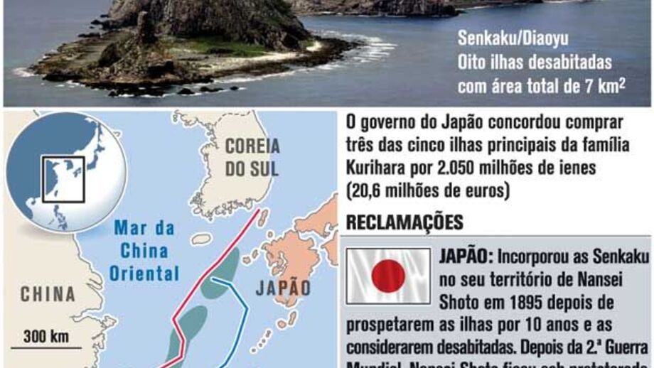 Japão concorda comprar ilhas disputadas
