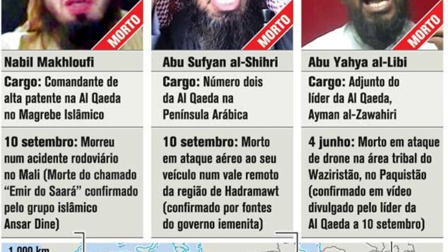 Mortos membros destacados da Al Qaeda