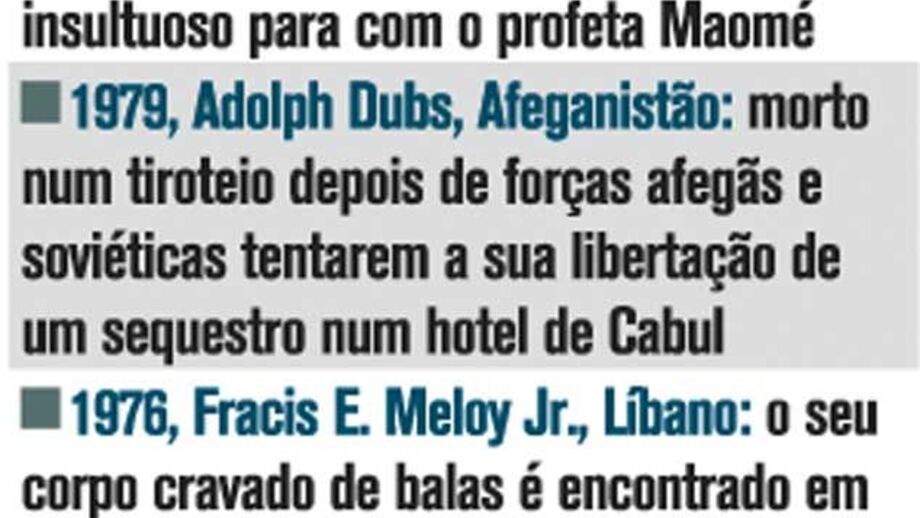 Embaixadores dos EUA assassinados