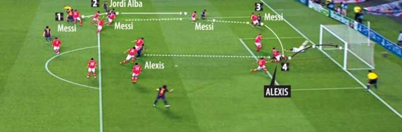 Messi abre o livro de Alexis Sánchez