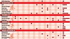 Sucesso benfiquista nas modalidades