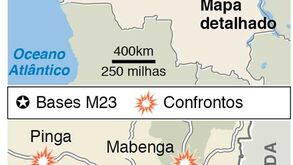 Rebelde do M23 chegam a Goma