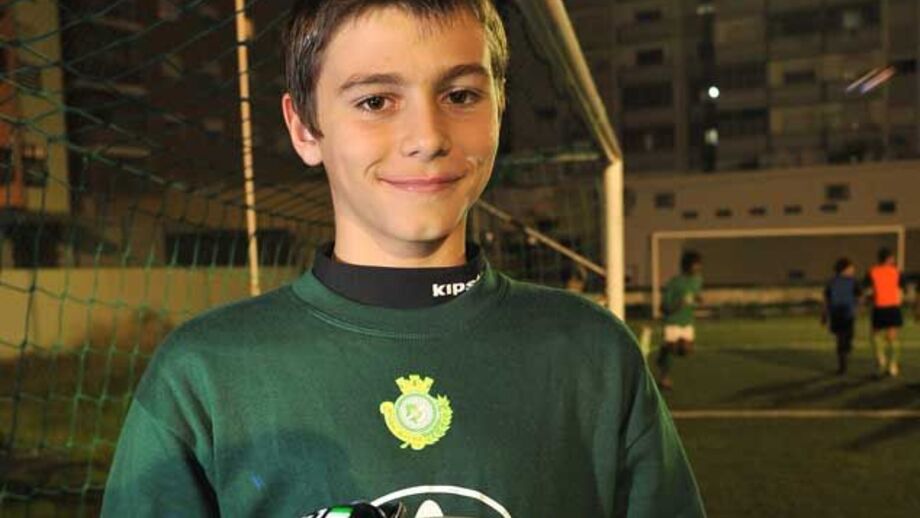 Menino campeão que sonha como adulto