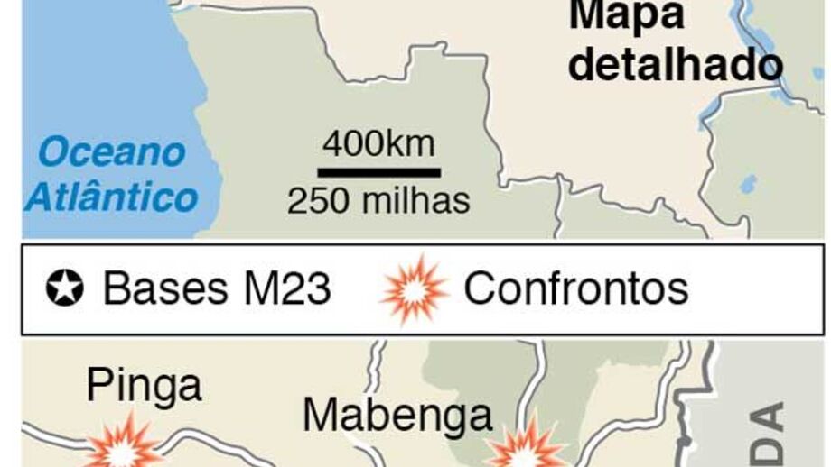 Rebelde do M23 chegam a Goma