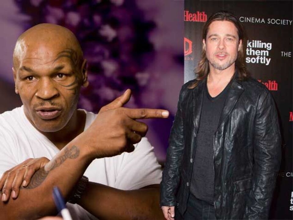 Mike Tyson apanha Brad Pitt com a ex-mulher
