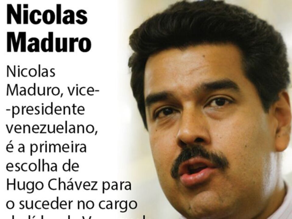 Maduro é o escolhido de Chávez
