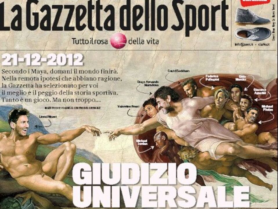 Gazzeta dello Sport "prepara" fim do Mundo