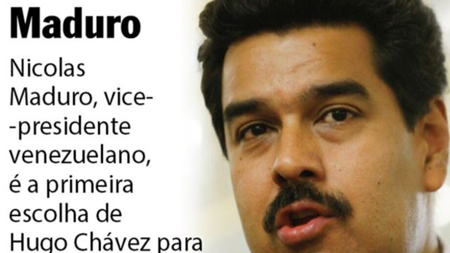 Maduro é o escolhido de Chávez