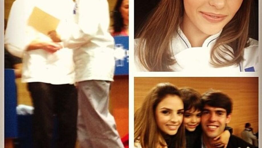 Carol Celico termina curso de gastronomia