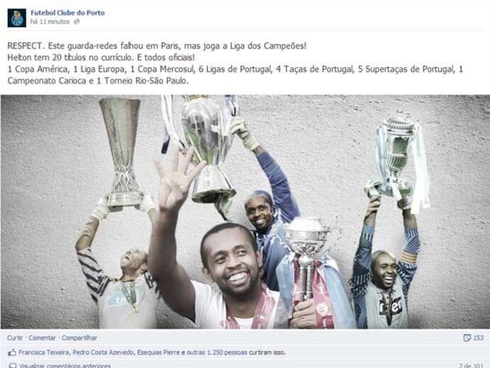 Dragões provocam Luís Filipe Vieira no Facebook