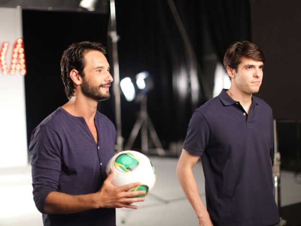 Kaká e Rodrigo Santoro juntos em publicidade
