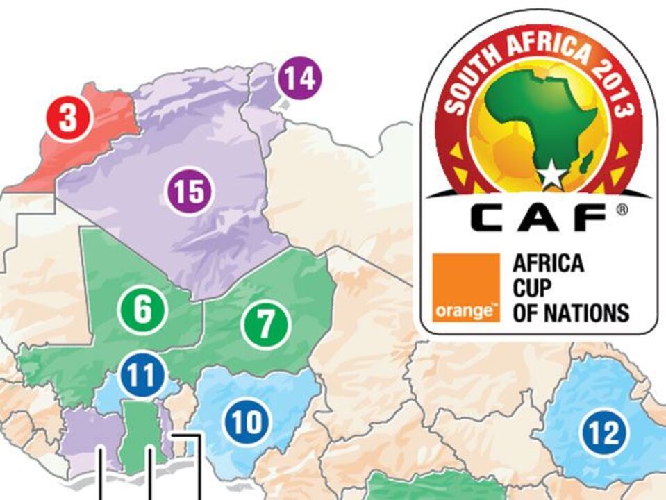 As seleções da Taça das Nações Africanas