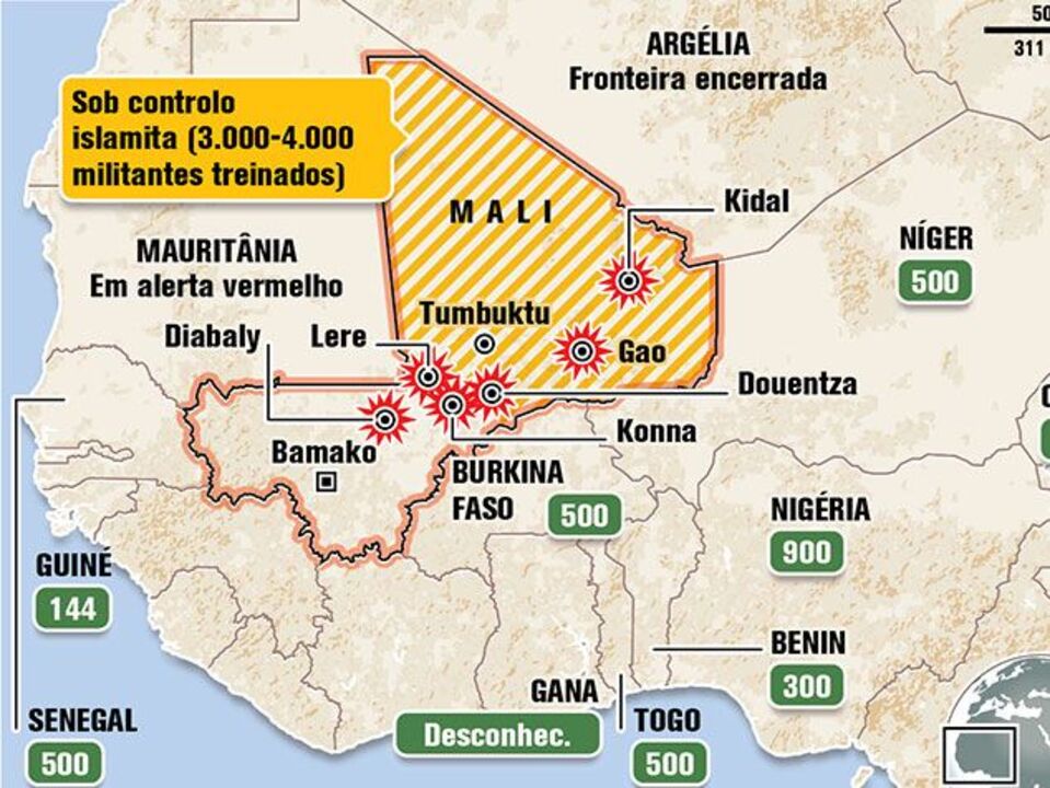 Ofensiva no Mali intensifica-se