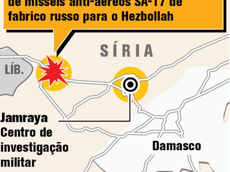 Israel lança ataque sobre a Síria
