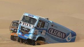 Elisabete no pódio da Africa Eco Race