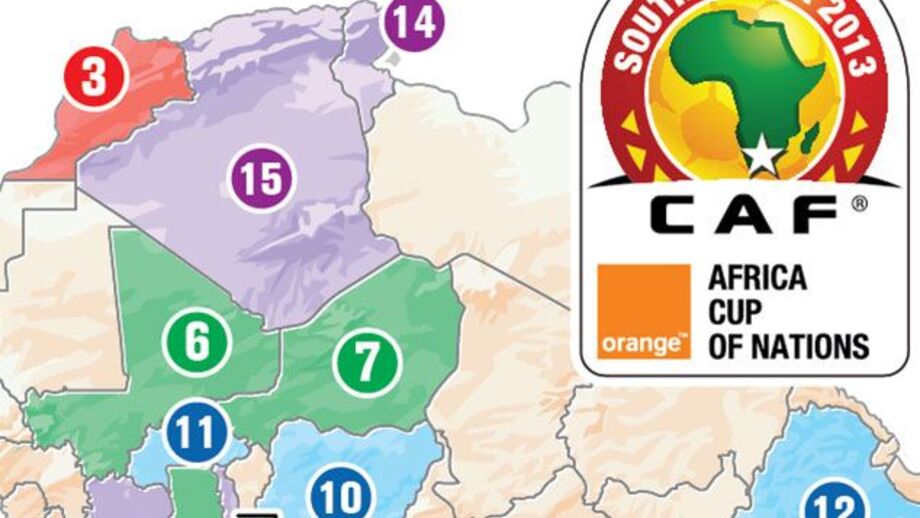 As seleções da Taça das Nações Africanas