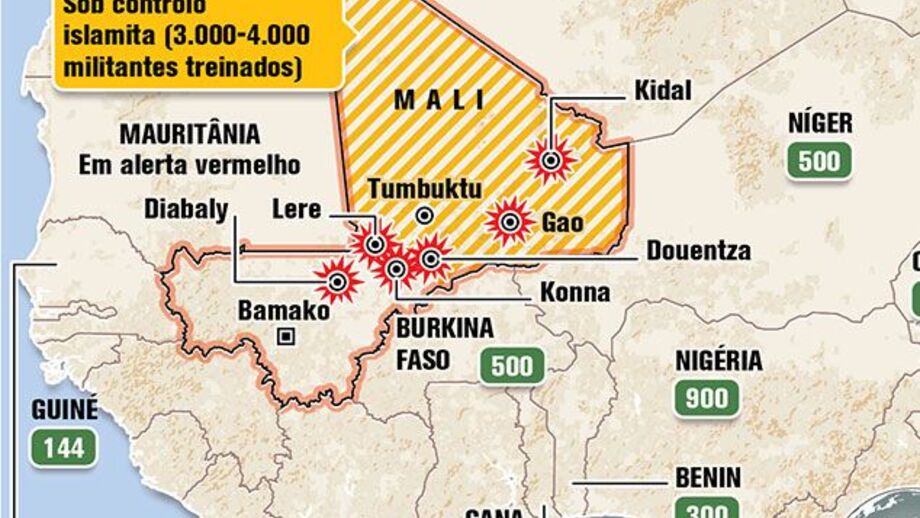 Ofensiva no Mali intensifica-se