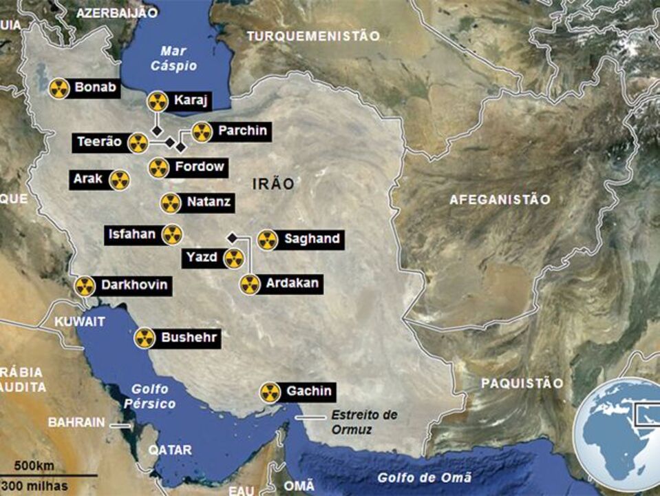 As instalações nucleares do Irão (interativa)