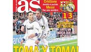 Ronaldo é rei nas capas dos jornais