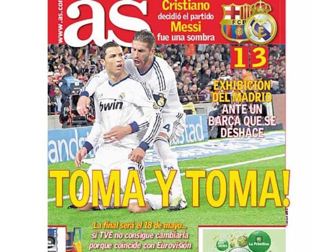 Ronaldo é rei nas capas dos jornais