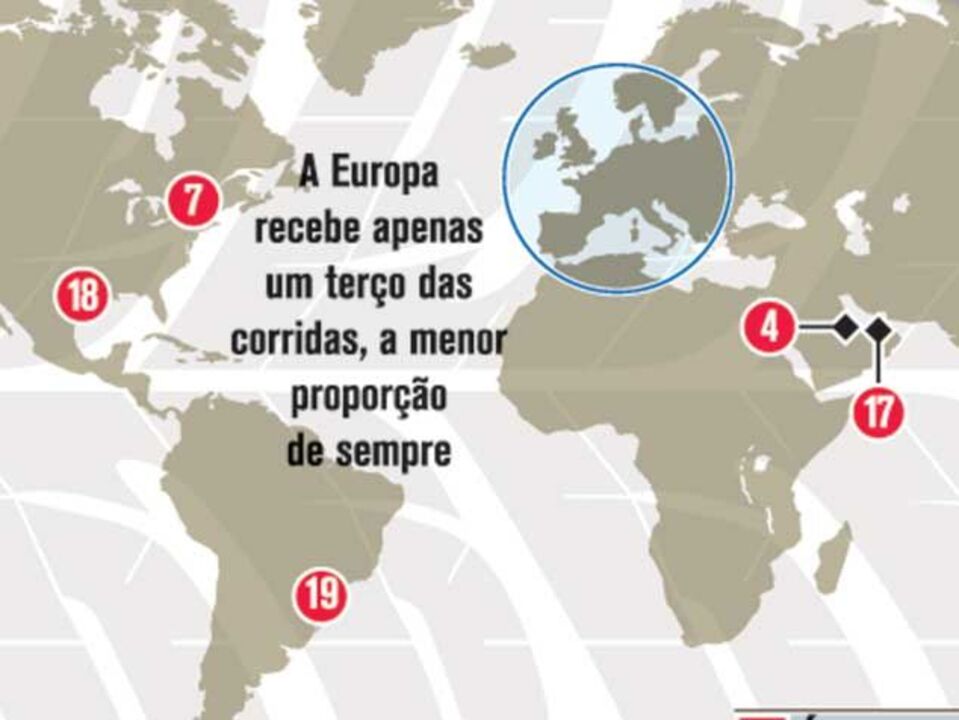 Calendário de Fórmula 1 em 2013