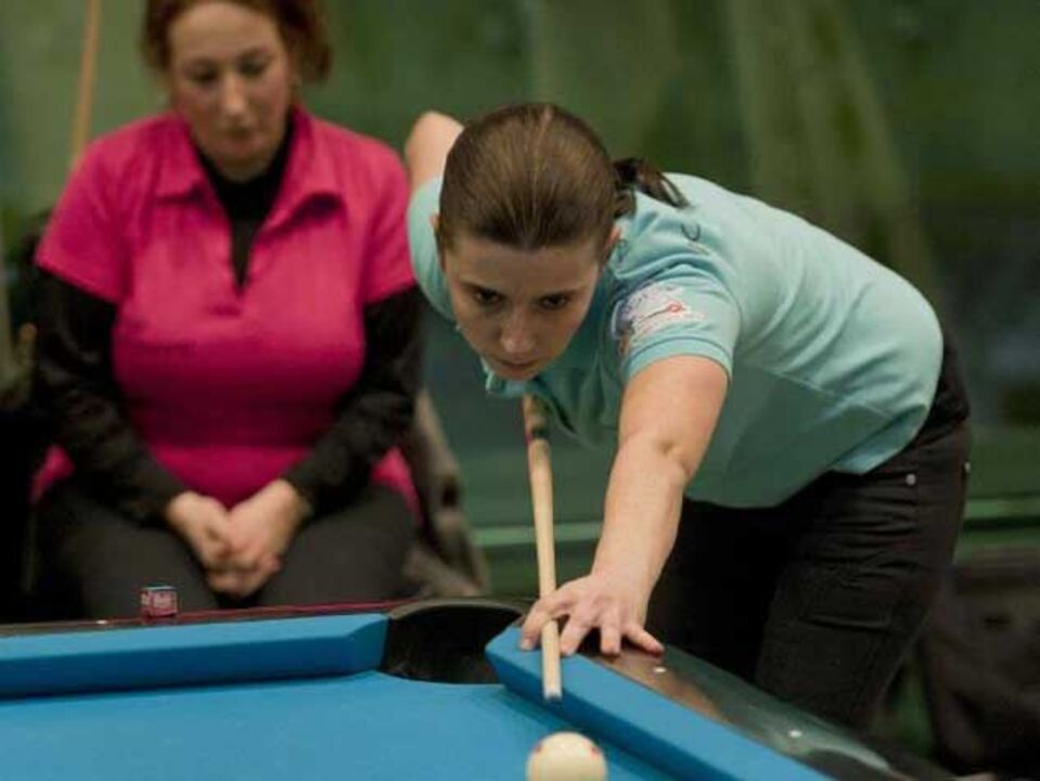 Prova de bilhar europeia feminina em Guimarães