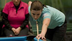 Prova de bilhar europeia feminina em Guimarães