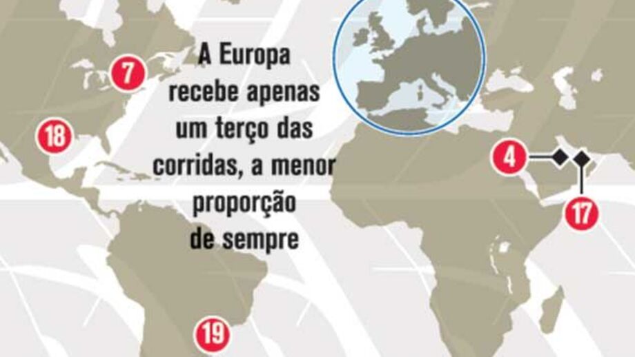 Calendário de Fórmula 1 em 2013