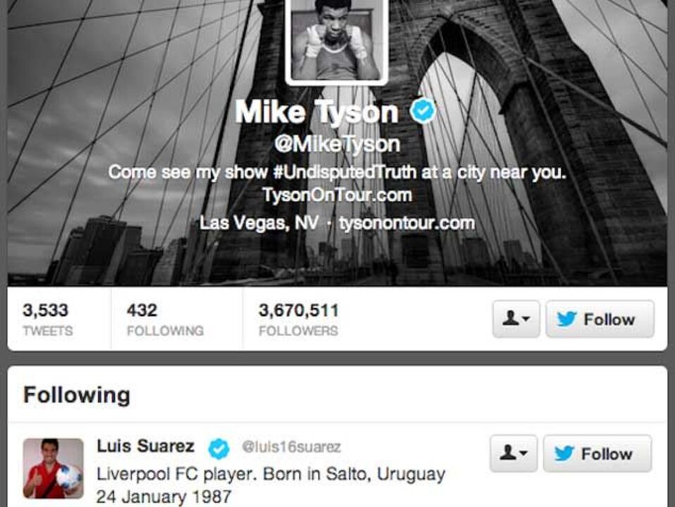 Mike Tyson já é fã de Suárez