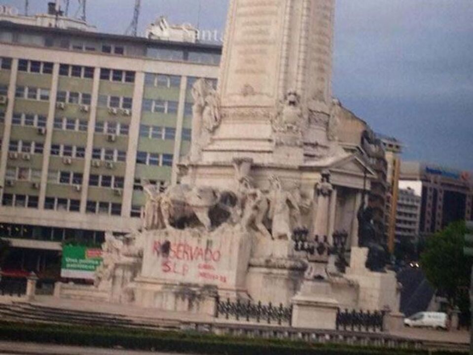 Estátua do Marquês de Pombal "reservada"