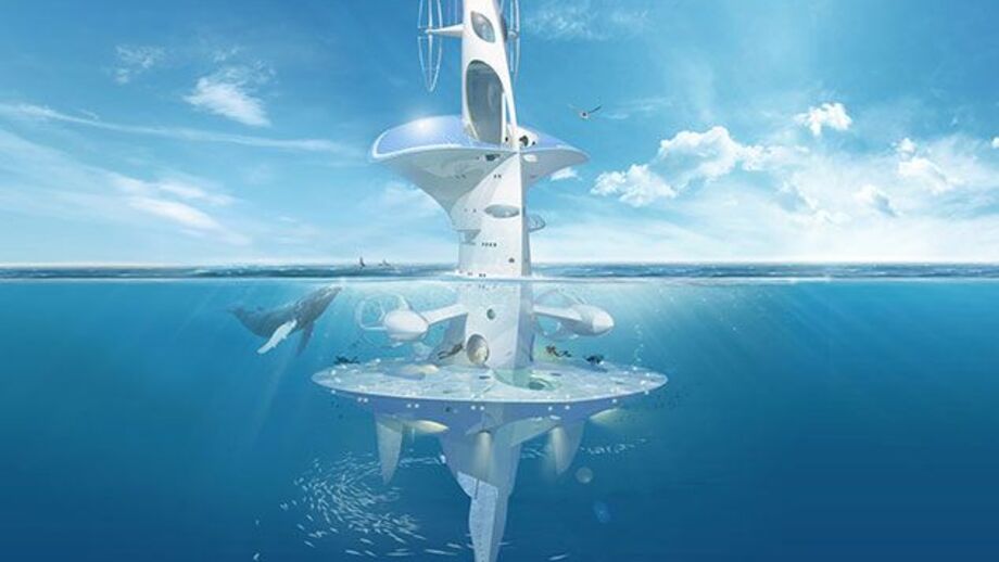 Navio futurista de investigação marinha
