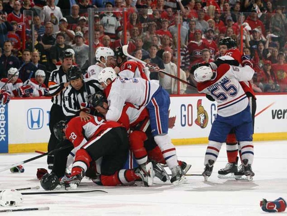 NHL: Senators arrasam em dérbi canadiano escaldante