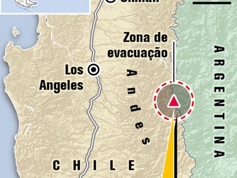 Erupção iminente do vulcão Copahue