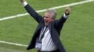 Heynckes ao lado de Mourinho