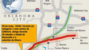 Tornado mortífero assola Oklahoma