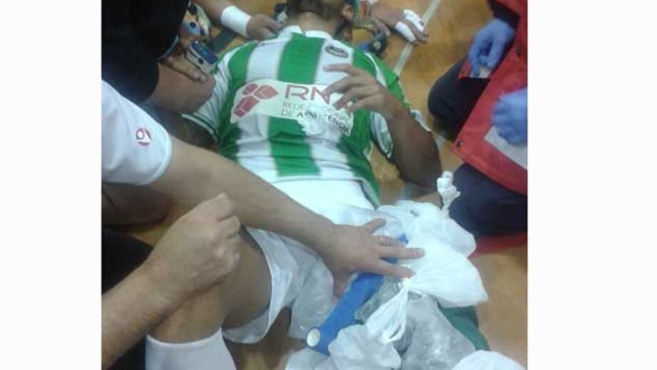 Lesão arrepiante no Leões Porto Salvo-Rio Ave